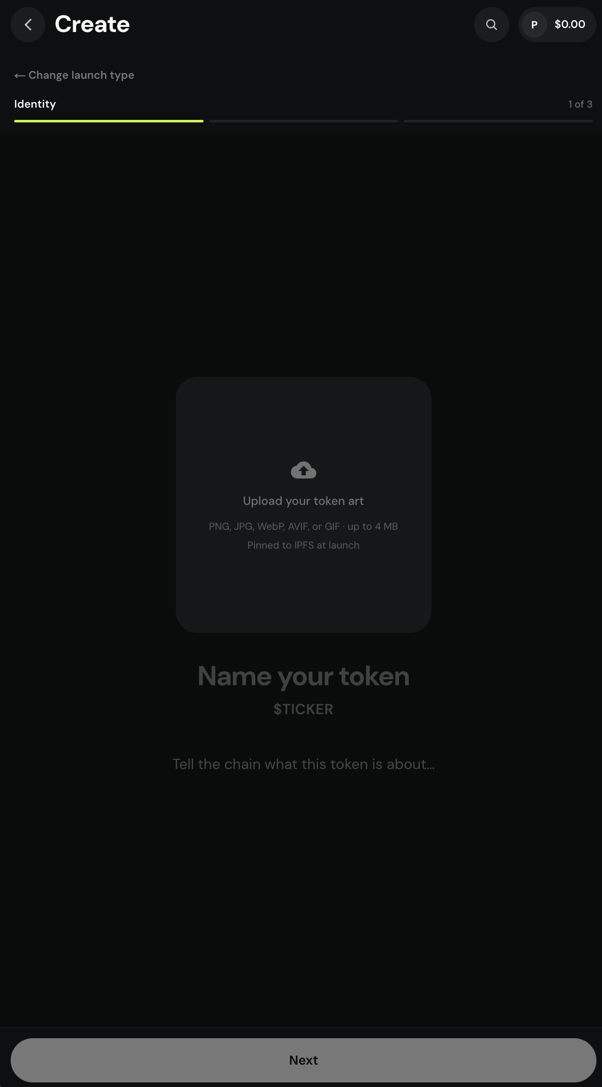 Mobile Identity step