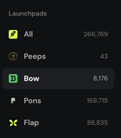 Launchpads filter control